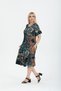Plus Size Knee-Length Sleeve And Skirt Ruffle detailed short sleeve Stylish Pocket Viscose Combed Cotton Dress - 4