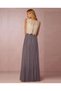 3 Layer Gray Tulle Skirt Comfortable High Waist Pleated 105 cm Long Tulle Skirt - 2