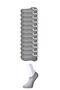 Gray Men's Invisible Socks 12 pairs - 2