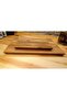 Special Edge Natural Wooden Cutting Board Kitchen Vegetable Meat Chopping Board - Presentation Holder - Large Size 39 Cm - 6