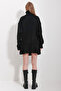 Woman's Black Turtleneck Sweater and Pleated Skirt Set ALC-X11603 - 5