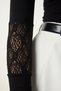 Women's Black Lace Saran Knitted Blouse EN00605 - 3