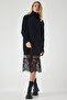 Women's Black Lace Transparent Tulle Lining Skirt BF00055 - 2