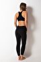 Women's Cotton Fabric Elastic Waist Long Black Tights - 5