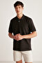 Chris Men's Regular Fit 100% Cotton Black Polo Neck T-shirt - 2