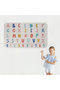 Patterned Colorful Educational Turkish Alphabet and Number, Children's Room, Kindergarten Wall Sticker-3901 - 2