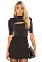 Women's Short Sleeve Chest Low-Cut Silk Jersey Bodysuit