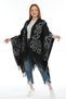 Winter Tasseled Double Sided Poncho - 5