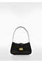 Women's Black Short Strap Mango Model Shoulder Bag - 4
