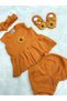 ORANGE RIBANA SUNFLOWER SEALED SOCKS AND BANDANA SET - 2