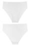 Women's Elastic Waist 5-Piece Slip Panties - Kts3087 White - 2