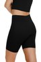 Women's High Waist Corded Fabric Leggings Ktyt115 Black - 5