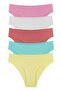 Women's Bikini Laser Cut 5-Piece Panty Set - Kts2050 - 2