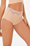 Women's Laser Cut High Waist Lace 3-Piece Panties Set - Kts3105 Model-3 - 6