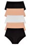 Women's High Waist Laser Cut Mixed Color 5 Pack - 2