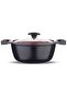 24 cm deep pot red diamond