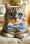 Cat Necklace, Cat Toy, Cat Bow Tie, Dog Necklace, Cat Collar, Cat Comb