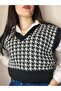 FASHION MH رقبة على شكل حرف V CROP - 2