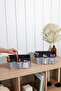 Set of 2 Dark Blue Makeup Cosmetic Organizer Organizer Makeup Box