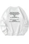 Taylor Swift the Tortured Poets Department Printed White Sweatshirt Unisex Winter Streetwear Model - 2