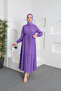Asian Waist Tied Hijab Dress - 5