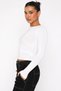White Basic Slim Women's Bodysuit MG1994 - 8