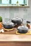 6 Parça Granit Döküm Metal Saplı Güveç Seti, DN20006 - 2