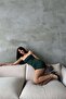 Women's Green Strapless Dress 0956-1978 - 4