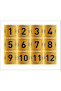 Circle Door Number Table Number Cabinet Number Gold Silver Metal 1 Den to 12