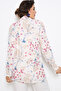 Floral Patterned Buttoned Blazer Jacket - 4