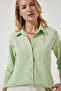 Women's Light Green Soft Textured Basic Shirt DD01297