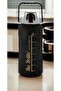 Motivational Water Bottle with Straw and Sticker Water Bottle 2000ml (2LT) BPA Free Sports Gym - 4