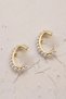 Oval Women's Earrings with Pearls - 3