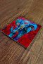 20X20Cm Elephant Printed Natural Stone Trivet - Home Decoration Teapot Pot - 3