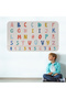 Patterned Colorful Educational Turkish Alphabet and Number, Children's Room, Kindergarten Wall Sticker-3901