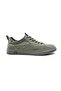 Green Men's Canvas Linen Shoes with Rubber Laces - 2