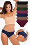 Women's Ribbed 7-Piece Panties Set Mixed Colors Kts3021