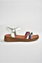 Navy blue/white/red Genuine Leather Daily Women's Sandals M291030503 - 7
