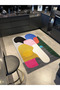 Creative Modern Decorative Carpet with Multicolor Abstract Figure Pattern 3369 - 3