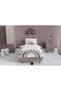 Beige Rainbow Patterned Children's and Baby's Room Antiallergic Duvet Cover Set Tlan-032 - 5
