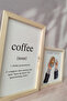 Coffee Energy Wooden Framed Table Set - 5