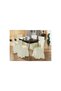 Bürümcük Chair Cover 1 Piece Washable Chair Cover with Skirts Frilly Burumcuk Cover Cream - 3