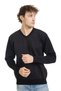 Men's Middle Age and Above Tight Woven Knitwear Knitted Acrylic Winter Dad V-neck Sweater 2060