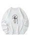 Taylor Swift the Tortured Poets Department Printed White Sweatshirt Unisex 100% Cotton Relaxed Fit