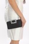 Black Color Satin Fabric Flower Motif Stone Hand and Strap Evening Dress Portfolio Clutch Evening Bag