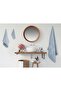 100% Cotton 6 Pieces Kitchen Towels / Hand & Face Towels / Bathroom Towels Set Hürsan Saphir - 3