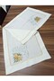 Cocoon Patterned Embroidered Runner - Table Cloth - 6