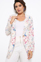 Floral Patterned Buttoned Blazer Jacket