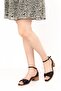 Talia Women's Black Genuine Leather Sandals