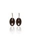 Matte Black Color Antiallergic Sailor Knot Earrings